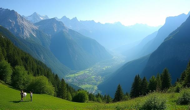 Scenic view from a Swiss landscape (representing work-life balance)